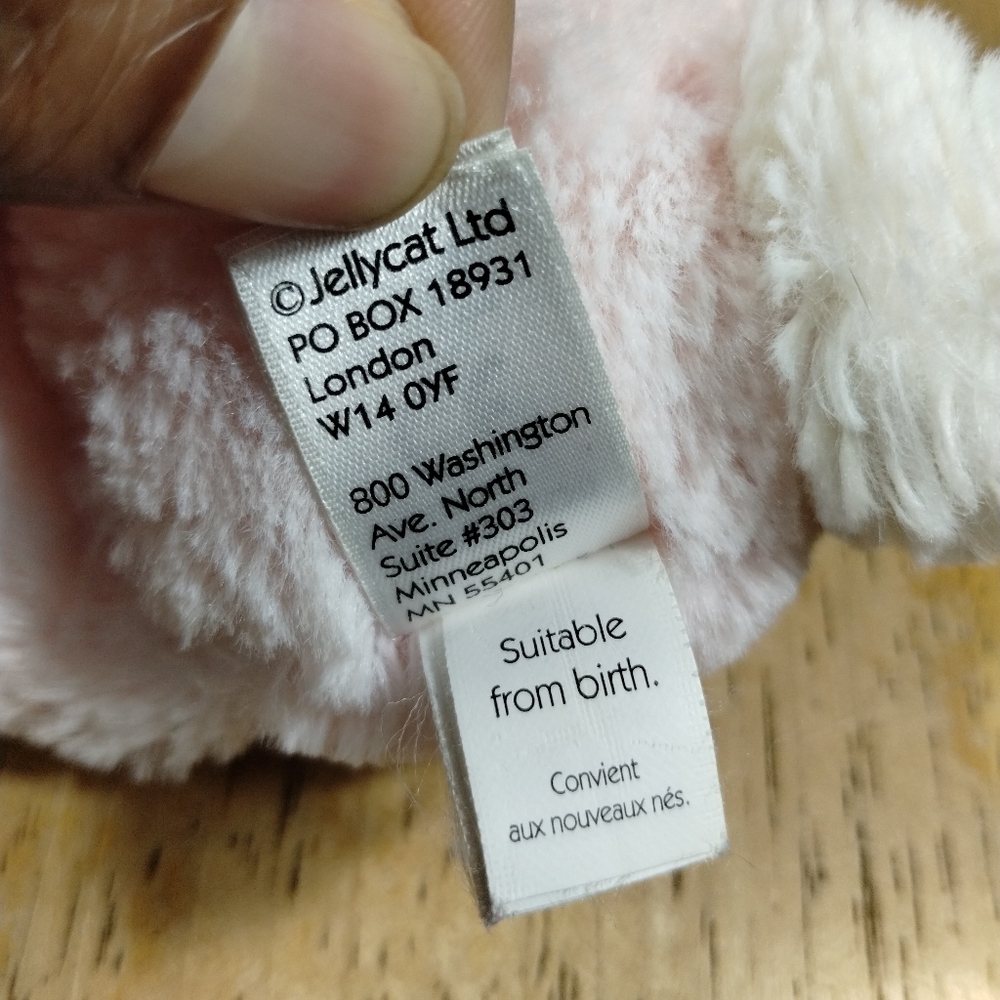 ✓Jellycat Pink Bunny Rabbbit Baby Security Blanket Lovey Lovie fairycore - Picture 10 of 16